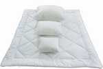 quilts, pillows, comforters